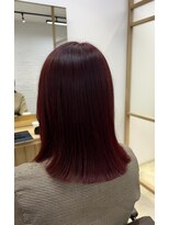 トッカ ヘアアンドトリートメント 仙台店(tocca)&nbsp;ブリーチなしでつくるワインレッド　暗さなど変えれます