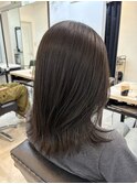 ショコラグレージュショコラブラウンレイヤーカットくびれヘア