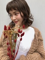 オーダー(OORDER)&nbsp;無造作BOB×ハイライト×ライムベージュ