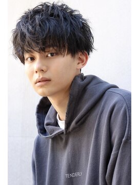 ネイビー(NAVY) 菅田将暉風！脱力系パーマ 無造作マッシュ