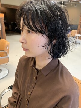 ヘアー アイス ルーチェ(HAIR ICI LUCE) 担当西田　マッシュボブ　柔らか癖毛風パーマ