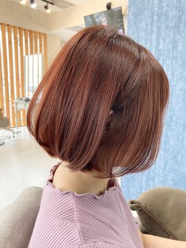 ピーシーズ(Pieces) まとまりのいいボブに毛先の表情をつけて柔らかさを