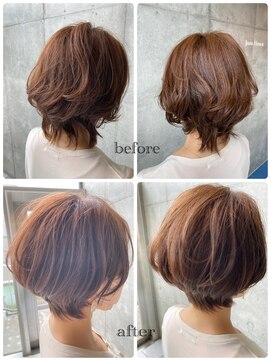 ジーナハーバー(JEANA HARBOR) 大人ショートボブ☆カットで印象が変わります☆