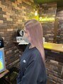 レオクマ(REOKUMA)&nbsp;ピンクミルクティー　ワンブリーチで柔らかく明るいお色味に！