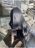 艶髪 ブリーチなしダブルカラー グレージュ 暗髪