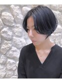 #ネイビーカラー#ハンサムショート#大人可愛い