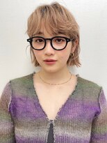 ラボヌールヘアーパルフェ 大宮西口店(La Bonheur hair parfait) 大人可愛いおしゃれハイトーン切りっぱなしシルキーベージュボブ