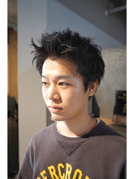 キュー(Cue_) 刈り上げなしのスパイキーショート 2 【影山】