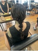 ヘアセット前髪カットトリートメントダブルカラーインナーカラー