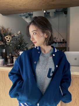 エルム 原宿 表参道(yelm) ★くびレイヤーエモージュイメチェンハッシュカットフルバング