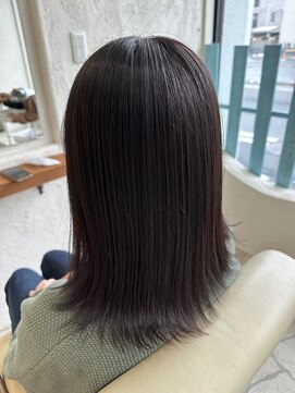 ロトヘアー(LOTO HAIR) 顔まわりレイヤー×暗めグレージュ