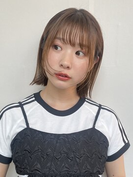 アンバー 池袋(amber) 切りっぱなしボブ/美髪/ピンクブラウン[池袋駅]