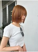 【Tsuki】Orange beige bob
