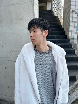 リール(rire) rireニュアンスパーマカルマパーマベリーショートダークアッシュ