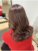 【Three/大分/萩原】ミディアム/暖色カラー/ブリーチ無し/艶感