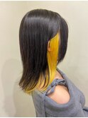 インナーカラー:yellow