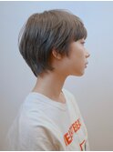 ベリーショート/ショートヘア/マッシュウルフ/襟足/銀座