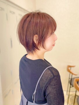 ジアン バイ ミルボン 西宮ガーデンズプラス(GIEN by milbon) 白髪ぼかしカラー/オレンジブラウン/ショートカット/末吉 海斗