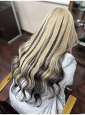 blonde × black