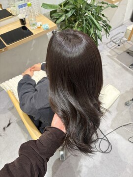 アッシュチョコレートカラー/艶感カラー