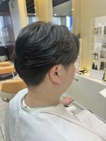 クオリス 上板橋店(QUALIS)&nbsp;黒髪フェザーパーマ◎社会人向けビジネスショート