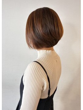 ボンド(hair salon bonD) レイヤーボブ+白髪ボカシハイライト【20代30代40代髪質改善】