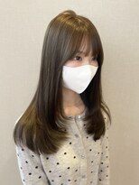エムサロン 前橋川原(emusalon)&nbsp;オリーブカラー / 顔まわりレイヤー