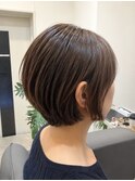 国分寺ショートカットショートボブイルミナカラーヘッドスパ韓国