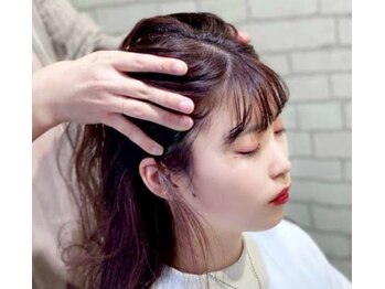 アオタニヘアー 桂店(aotani hair)の写真/アモアヘッドスパで酸化ダメージを抑える!! 健やかでハリのある髪・頭皮へと導くエイジングケアを♪