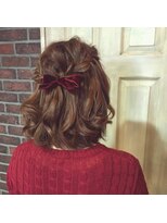 ノル(nol.)&nbsp;[toshi'sアレンジ]リボンハーフアップヘア