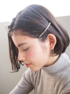 コス(kos) 大人可愛い/ココアベージュ/グレージュカラー/ボブウルフ/黒髪