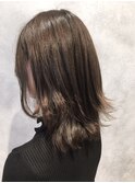 スタイリング簡単外ハネスタイル