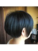 癖毛＋多毛もN+質感カットで柔らかいマッシュボブ　イメチェン
