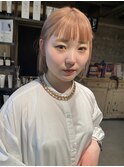 表参道roijir×オン眉カット☆パールピンクカラー