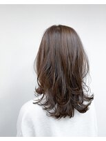 トップヘアー 総社店(TOP HAIR)&nbsp;ミディアムレイヤー×グレーパールカラー