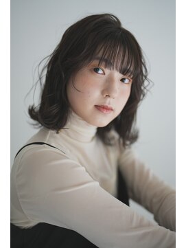 ソワン ドゥ ブレス 立花店(soin de brace) 透明感オリーブグレー/小顔/ダークアッシュ/似合わせカット