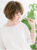 センター北/髪質改善/ブリーチオンカラー×ふわボブショートa