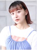 大人可愛い小顔美髪ミルクティーピンク結べるボブ髪質改善A5