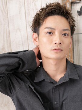 グルーミングサロン バーバー キャッスル 北浦和西口(Grooming salon Barber Castle) ハイトーンカラー&ワイルドアップバングショートN北浦和