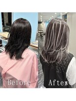 ARビューティー ギンザ(AR Beauty Ginza)&nbsp;ブラック×ホワイトシルバー#シールエクステ#ハイライト#銀座