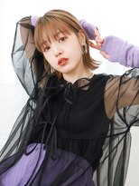 テトテ 三宮店(Tetote)&nbsp;【tetote三宮】前髪あり×外ハネミディ　ミルクティーアッシュ