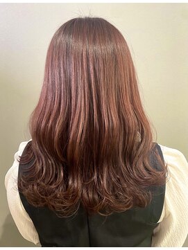 ココカラヘアー ニコ(cococara hair nico) ピンクカラー/レイヤー/顔まわり/透明感/ピンクベージュ/韓国