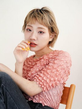 ジュール 大分(Joule) ミディアムヘア/斜めバング/グレージュカラー/大分駅