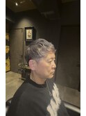 ★中浴佑星★天翔/ケアブリーチ/グレー/シルバー/メンズカット