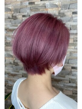 グレイス ヘアドレッシング 鷹匠(grace hair dressing) ハイトーンアッシュピンク