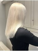 7800ニュアンスカラーホワイトアッシュハイトーンカラー韓国ヘア