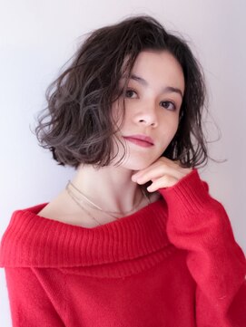 ロンド ブランシュ 錦糸町北口(Lond blanche) ゆるふわボブ　コテ巻きスタイル