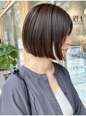 【シンプル】にこだわるボブと赤みなしグレージュ