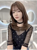 憧れ韓国くびれヘア/顔まわりカットレイヤーカット艶髪黒髪
