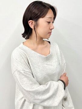 モリオ(morio) 艶髪ボブハッシュカット外はねボブミディアムボブ20代30代40代